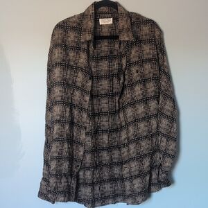 Vintage Black and Tan Shirt